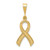 14k Yellow Gold Awareness Pendant