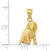 14k Yellow Gold Dog Charm