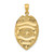 14k Yellow Gold Large Badge Pendant