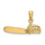 14K Yellow Gold 3-D Small Chain Saw Charm