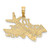 14k Yellow Gold I'd Rather Be Flying Plane Charm