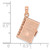 14k Rose Gold 3-D Holy Bible with Lord's Prayer Moveable Charm