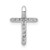 14k White Gold 14x10mm Diamond Cross Pendant