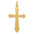 14k Yellow Gold 39x22mm Polished Passion Cross Pendant