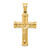 14K Yellow Gold 49x25mm Reversible Crucifix Pendant