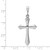 14k White Gold 44x21mm Passion Cross Pendant