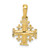 14k Yellow Gold 21x13mm Jerusalem Cross Pendant