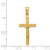 14k Yellow Gold 34x17mm Crucifix Pendant