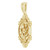 14K Yellow Gold Vintage-Inspired Floral Pendant