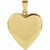14K Yellow Gold Heart Locket