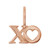 14K Rose  Gold "XO" Pendant/Charm