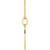14K Yellow Gold Earth Cutout Necklace
