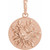 14K Rose Gold Floral Pendant