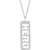 14K White Gold Hero Necklace