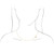 14K White Gold Sideways Off-Center Heart Necklace