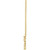 14K Yellow Gold Petite Snowflake Necklace
