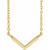 14K Yellow Gold V Necklace
