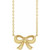14K Yellow Gold Bow Necklace