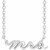 14K White Gold Mrs Necklace