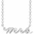 14K White Gold Mrs Necklace