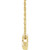 14K Yellow Gold Star Necklace