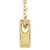 14K Yellow Gold Initial A Slide Pendant Necklace