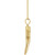 14K Yellow Gold Tusk Necklace