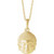 14K Yellow Gold Meditation Buddha Necklace