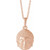 14K Rose Gold Meditation Buddha Necklace