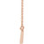 14K Rose Gold Sculptural "V" Necklace