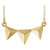 14K Yellow Gold Pyramid Necklace