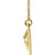 14K Yellow Gold Pyramid Necklace