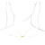 14K Yellow Gold Pyramid Necklace