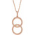 14K Rose Gold Interlocking Beaded Necklace