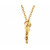 14K Yellow Gold Branch Bar Necklace