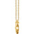 14K Yellow Gold Heartbeat Necklace