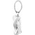 14K White Gold Knot Pendant