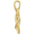 14K Yellow Gold Teardrop Knot Pendant