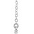 14K White Gold Straight Bar Necklace