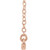 14K Rose Gold Straight Bar Necklace
