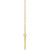 14K Yellow Gold Curved Bar Necklace