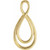 14K Yellow Gold Infinity-Inspired Pendant