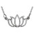 14K White Gold Tiny Posh® Lotus Necklace