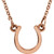 14K Rose Gold Tiny Posh® Horseshoe Necklace