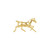 14K Yellow Gold Horse Pendant