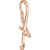 14K Rose Gold Treble Clef Pendant