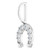 14K White Gold 1/8 CTW Natural Diamond Horseshoe Pendant