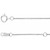 14K White Gold 1/5 CTW Natural Black Diamond 3-Station Necklace