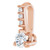 14K Rose Gold 1/10 CTW Natural Diamond Pendant