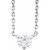 14K White Gold 1/5 CTW Natural Diamond Solitaire Necklace
